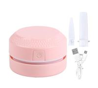 Xolsurg Desktop Dust Collector Table Dust Cleaner USB Carica portatile Mini Polvere Catching Spazi di compensazione Ergonomicamente Progettati per la famiglia dell'ufficio (Roseo)