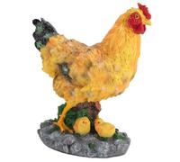 Xolsurg Hen Garden Statue Chickresin - Paesaggio Desano decorativo marrone Mini - Per fata giardino