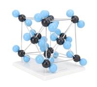 Xolsurg Kit modello molecolare di chimica Set dittico Struttura cristallina di CO2 Modello molecolare per l'insegnamento delle scienze agli studenti Plastica Blu Nero 28 atomi di