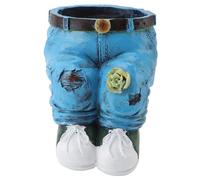 Xolsurg pantaloni floreali in pentola in resina elegante look versatile fiore decorativo piantagione di piantatrice figurina da giardino per il giardino del prato per la casa