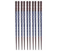 Xolsurg riutilizzabili bacchette in legno squisito la luce si lava per le feste matrimoni (Rosso) (Blu)