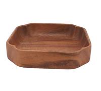 Xolsurg Vassoi di legno Piatti che servono vassoio multiuso decorazioni per la casa per il dessert insalata dadi di frutta (Piccolo compartimento ovale) (Compartimento grande ovale) (Piazza)