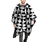 XOMART Mantello da Uomo Scialle Pullover Mantello Cappotto di Lana Trench da Marea Mantello Cappotto di Lana Felpa