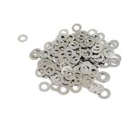 Xon 6 X 3.5 Mm Bike Nipple Washer 100 Units Argento