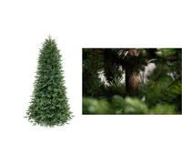 XONE Albero di Natale 210cm DANKAN Kennedy - PALO Effetto Tronco - Real Touch - PE+PVC - Natalizio Verde
