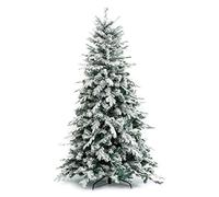 Albero di natale innevato 'alaska' h.240 cm - base 154 cm / 2436 rami Idroweb