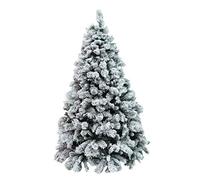 XONE Albero Milton INNEVATO 210 CM | Albero Artificiale Bianco | Albero di Natale con Neve PP+PVC Effetto Aghi di Pino