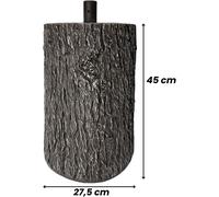 XONE Base Tronco per Albero di Natale | Supporto Albero di Natale Effetto Legno, Dimensioni Ø35xH45cm
