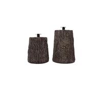 XONE Base Tronco per Albero di Natale | Supporto Albero di Natale Effetto Legno, Dimensioni Ø35xH45cm