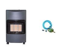 XONE Kit Stufa GPL + REGOLATORE Bassa Pressione Fissa + Fascette | Potenza Stufa da 1.5kw a 4.1kw, Pressione Gas 28-30 mbar, Riscaldamento rapido, Risparmio energetico