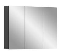 xonox.home Armadietto con, Superficie Frontale a Specchio, Corpo Grigio NB, ca.80x60x15 cm