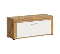 xonox.home Garderobe Jam X8BK6631 - Panchina in rovere Wotan, 100 x 44 x 35 cm, colore: Bianco