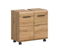xonox.home - Mobile sottolavabo Ice 60 x 56 x 35 cm in rovere Artisan - Mobile da bagno funzionale con 2 ante - Semplice eleganza, offre un ordine ottimale ed è particolarmente facile da pulire
