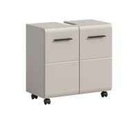 xonox.home Mobile sottolavabo Ice 60 x 58 x 30 cm in cashmere melammina e cashmere opaco - Base funzionale per l'ordine quotidiano - Elegante rivestimento dritto e veloce da montare