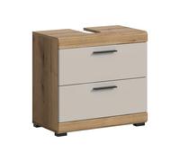 xonox.home - Mobile sottolavabo Scout 60 x 56 x 34 cm in rovere Evoak e cashmere opaco - Elegante base per il lavaggio - compatto, moderno e pratico nella vita di tutti i giorni