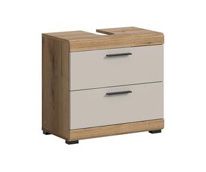 xonox.home - Mobile sottolavabo Scout 60 x 56 x 34 cm in rovere Evoak e cashmere opaco - Elegante base per il lavaggio - compatto, moderno e pratico nella vita di tutti i giorni
