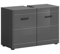 xonox.home Mobile sottolavello, Frontale Grigio Lucido MDF TZ Corpo Grigio NB, ca. 80x56x34 cm