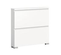 xonox.home Shoelove X2GA9902 - Scarpiera a 2 scomparti, colore: bianco, dimensioni: ca. 95 x 91 x 18 cm