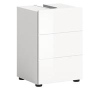 xonox.home Vira X2LA9703 - Mobile sottolavabo, mobiletto da bagno, mobile mobile nella parte anteriore, bianco lucido, struttura in melamina, ca. 38 x 56 x 34 cm