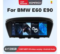 XONRICH Android 14 Wireless CarPlay autoradio per BMW serie 5 E60 E61 E63 E64 E90 E91 E92 E93 CCC CIC Multimedia navigazione GPS 8 Core-2G 32G CCC
