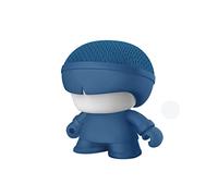 Xoopar Altoparlante Bluetooth portatile Mini realizzato con materiali resistenti - Xboy Mini Azzurro Mini altoparlante illuminato a LED - Suono potente a 360° con telecomando selfie incorporato