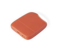 Xoopar - Ice-Powerbank - Batteria Esterna 5000 mAh con luce Touch integrata adatta a tutti gli smartphone universali in plastica riciclata certificata GRS - Arancione