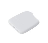 Xoopar - Ice-Powerbank - Batteria Esterna 5000 mAh Con Luce Touch Integrata Adatta a Tutti Gli Smartphone Universali In Plastica Riciclata Certificata GRS - Bianco - Xoopar