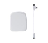 Xoopar Ice Powerbank Batteria Esterna 5000 mAh Luce Touch - Bianco | Batteria 5000 mAh con luce touch integrata - plastica riciclata certificata GRS, compatibile iPhone e Android