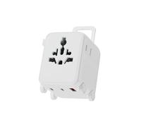 Xoopar Luggie Adattatore da Viaggio Universale 150 Paesi USB-C - Bianco