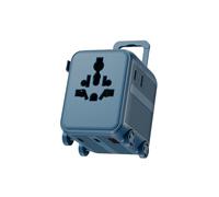 Xoopar Luggie Adattatore da Viaggio Universale 150 Paesi USB-C - Blu