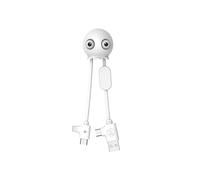 Xoopar Multi USB 3 in 1 Cavo Octopus Mini Caricatore USB Universale Progettato con USB/USB C e Lightning Compatibile con Apple Samsung Android Jelly Bianco