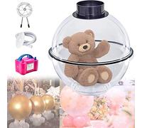 XOOPIT Riempitrice per palloncini, pinze ad espansione per palloncini con kit di strumenti per pompa elettrica per palloncini, regali fai da te per San Valentino, regalo di San Valentino, bouquet di