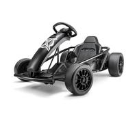 Xootz Comet - Go Kart elettrico per bambini, 2 velocità con modalità Drift e retromarcia, volante e pedali, 2 batterie ricaricabili da 12 V, personalizzato, nero