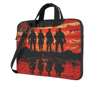 XOPEKVLAWM Borsa per laptop antiurto Custodia protettiva per computer portatile American Forces Day Borsa per il trasporto del computer portatile, Nero , 13 inch