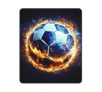 XOPEKVLAWM Tappetino per mouse con bordo cucito, impermeabile, tappetino per mouse con base in gomma antiscivolo, tappetino per mouse da calcio, tappetino per scrivania per computer portatile, ufficio