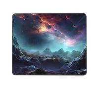 XOPEKVLAWM Tappetino per mouse impermeabile per computer, con base in gomma antiscivolo, grafica 3D, universo, spazio, tappetino per mouse lavabile, tappetino per mouse da gioco, per laptop, ufficio