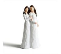 XOPOZON Statua per sorelle, il tuo regalo che parla più di parole, per il tuo amore eterno, migliore amica, regalo per sorella, compleanno, Natale, amicizia, idea regalo di compleanno