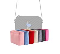Xoppia - Borsa organizer compatibile con borsa fotografica YSL LOU. Inserto in feltro per borsa da donna (nero, stile B: cerniera laterale)