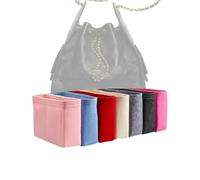 Xoppia - Organizer per borse compatibili con borse piccole Chanel 25, inserto in feltro, per borsa tote da donna. (beige, stile B: cerniera laterale)