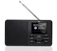 XORO DAB 142 - Radio digitale portatile, ricezione FM e DAB+, memoria stazione, funzione RDS, sveglia, Bluetooth, funzionamento a batteria e rete, antenna telescopica