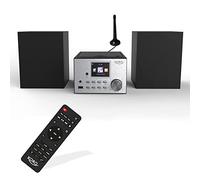 XORO HMT 500 PRO V2 - Micro impianto stereo (radio internet/DAB+/FM, lettore CD, Bluetooth, lettore multimediale USB, display a colori da 2,4", telecomando, 2 altoparlanti da 10 W