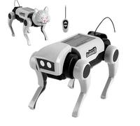 XoTiq Kit per cani robot a energia solare: design per assemblaggio modulare Famiglia interattiva divertente giocattolo kit di apprendimento scientifico canino componente per bambini e giovani curiosi