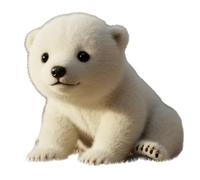 XoTiq Peluche Orso Polare, Peluche con Pelliccia Ultra Morbida, Peluche per un Comfort Realistico, Divertenti Peluche Morbidi da Compagnia per Ragazzi