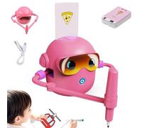 XoTiq Robot da disegno per bambini, macchina artistica intelligente include 100 carte, guida vocale giocattolo educativo interattivo, adatto a ragazzi e ragazze dai 3 agli 8 anni pink
