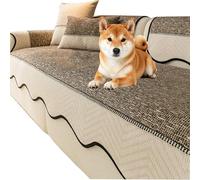 xotoa Copridivano for Animali Domestici con Design Imbottito Trapuntato e Ispessito, Fondo Strutturato in Silicone Antiscivolo(Deep Coffee,35.4in*110.2in)