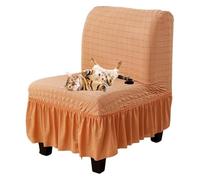 xotoa Coprisedia senza braccioli con volant, tessuto con texture a bolle 3D, elastico, adatto for soggiorno, camera da letto e hotel(6,1pcs)