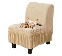 xotoa Coprisedia senza braccioli con volant, tessuto con texture a bolle 3D, elastico, adatto for soggiorno, camera da letto e hotel(6,2pcs)