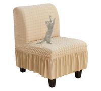 xotoa Coprisedia senza braccioli in stile gonna con texture a bolle 3D e bordi antiscivolo. Adatto a vari scenari di arredamento.(8,2pcs)