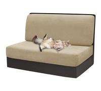 xotoa Copritavolo e coprisedie for Camper - Tessuto Jacquard Elasticizzato, Set da Due Pezzi, Adatti ai sedili dei Camper(Khaki,1pcs)