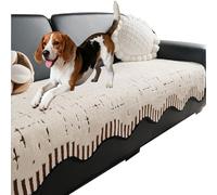 xotoa Cuscino for Divano for Animali Domestici Lavabile in Lavatrice, Spazzolato e Ispessito for Il Comfort della Pelle, Fondo Antiscivolo ad Alto attrito(Khaki,35.4in*63in)